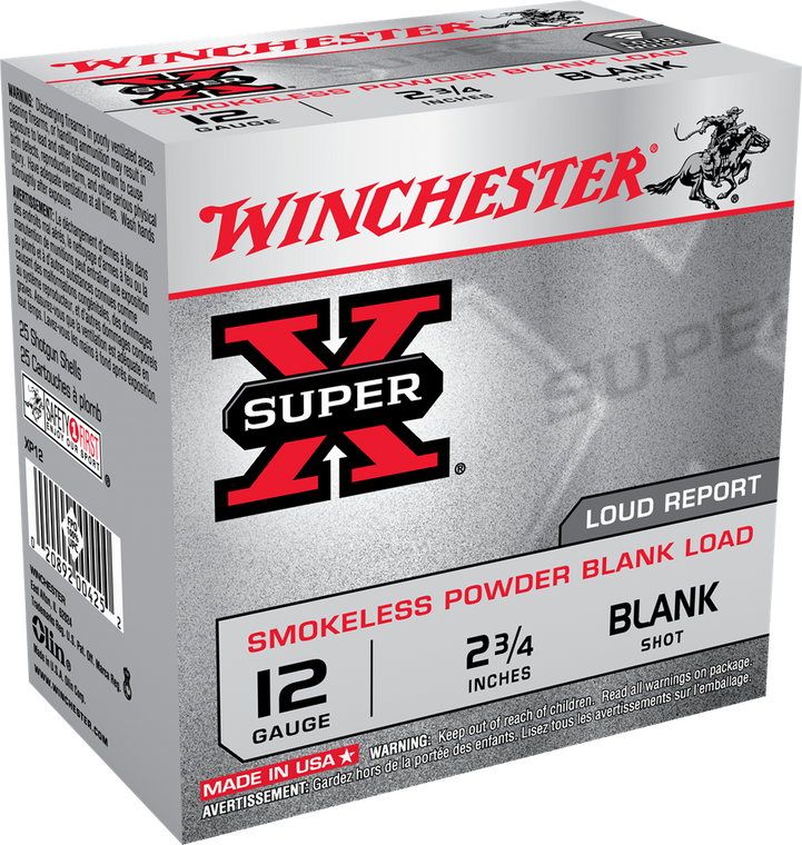 12 Gauge, 2.75" XP12 Blank Smokeless Powder /25 box