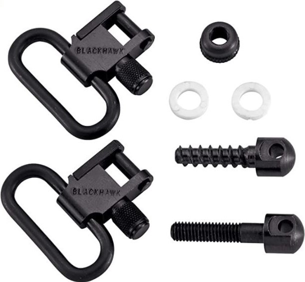 Blackhawk Swivel Kit 115 Lok-Down 1" Blued Wood Screw - 70SW04BK