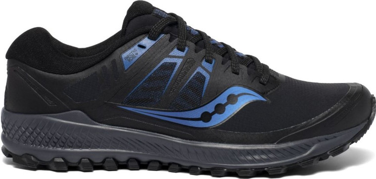 Saucony Peregrine ICE+ Men's Athletic Running Shoes, Black/Blue - S20541-2