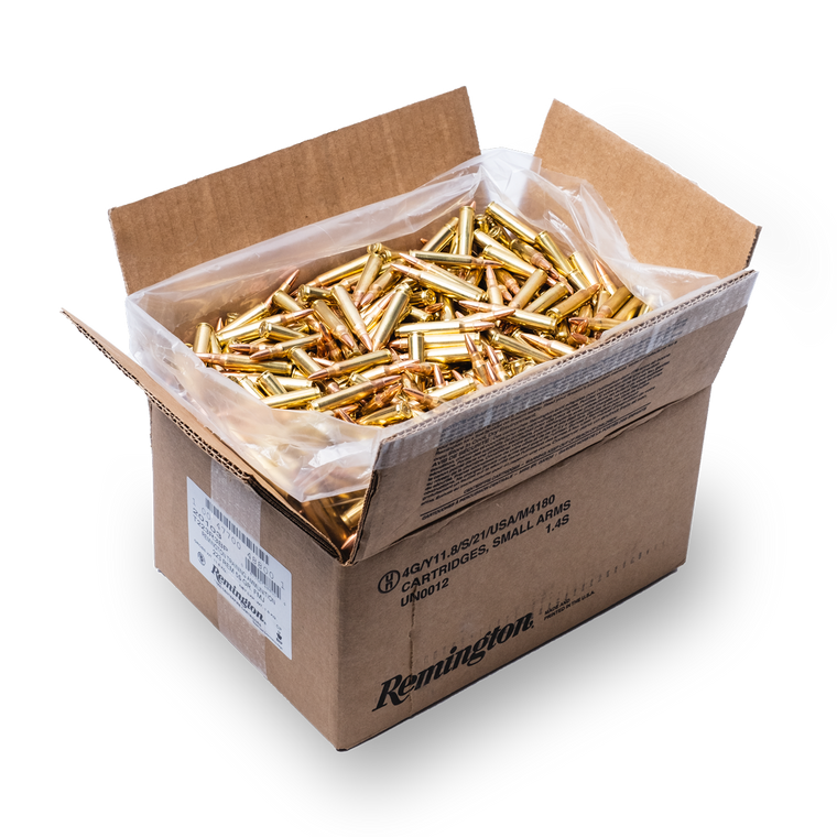 Remington 55 Grain FMJ .223 Remington Ammo, 1000 Rounds - 20103