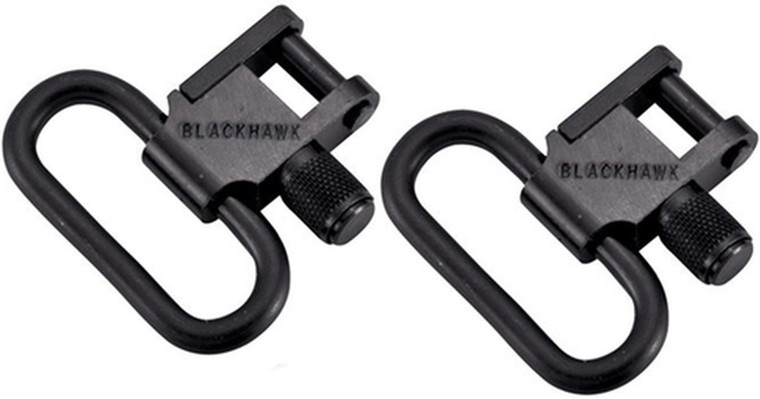 Blackhawk 70SW07BK Lok-Down Sling Swivel Steel Set 1-Inch Blued