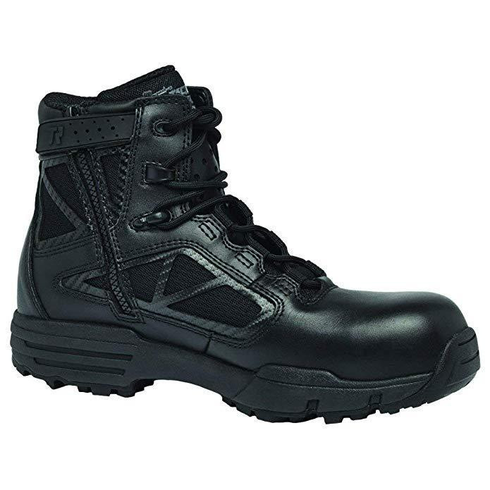 Belleville Chrome Composite Toe Side-Zip 6" Boots, Black (TR916ZCT) 5.5 W