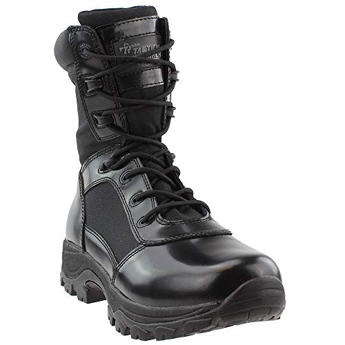 TR Belleville TR908ZWP Men's 8" Waterproof High Shine Side-Zip Boot, Black
