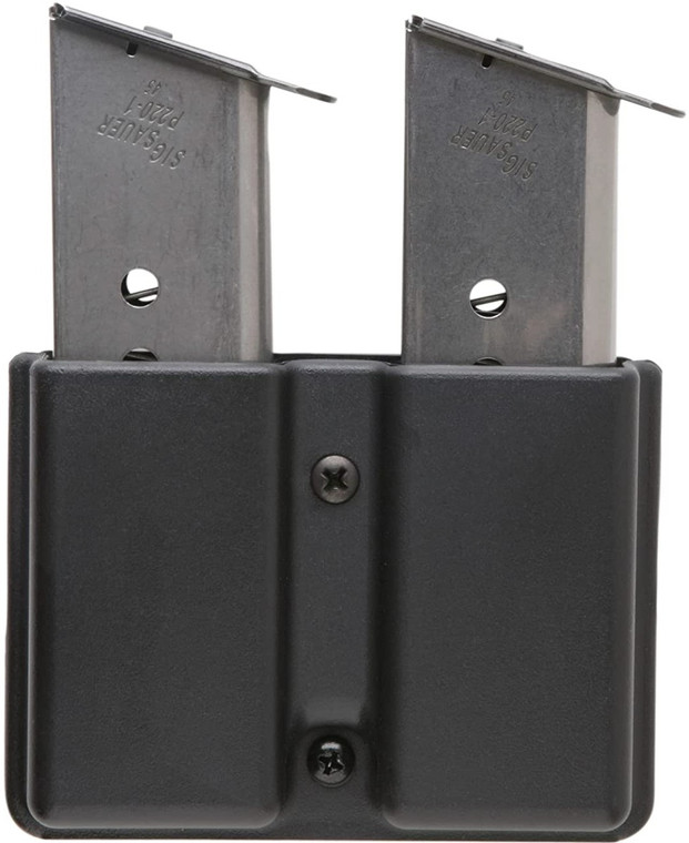 Uncle Mike's Kydex Off-Duty Single Stack Double Mag Case w/ Belt Loop - 51371