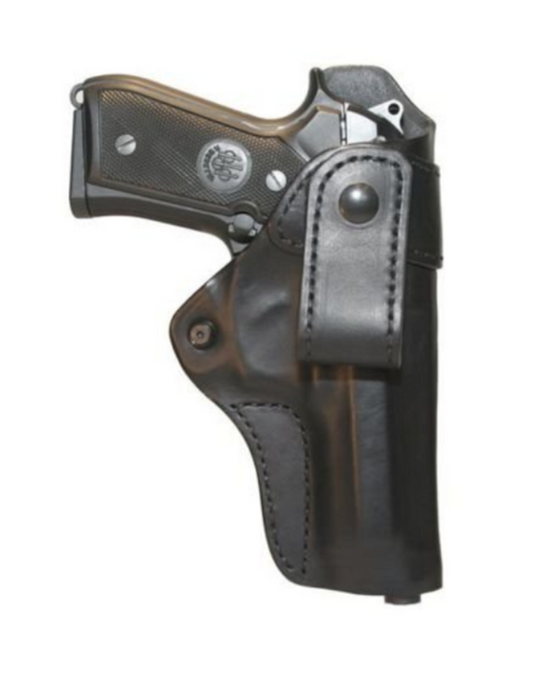 Blackhawk 420429BK-R Leather IWB Holster, Black, for Glock 43/S&W M&P Shield