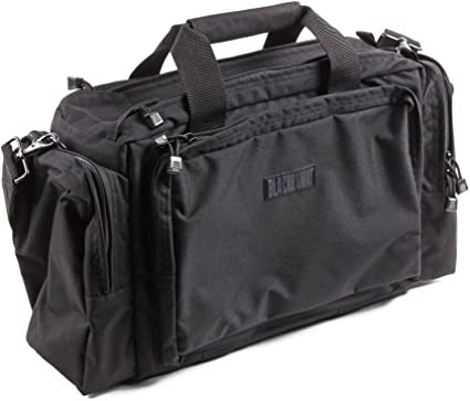 BLACKHAWK ENHANCED PRO SHOOTER'S Duffel Range, Ammo And Handgun Bag, Constructed Of 1000 Denier Nylon, Detachable Shoulder Strap With Non-Slip Pad, Black, 80SB06BK
