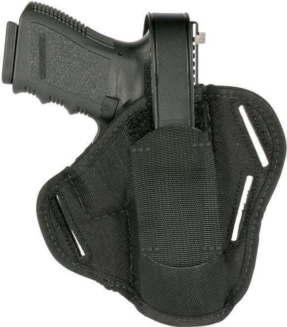 Blackhawk 40PC03BK 3 Slot Ambi BBL Large Auto Revolver Size 3 Pancake Holster