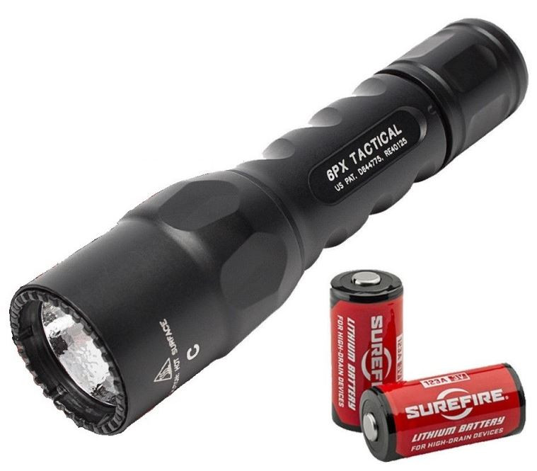 SureFire 6PX Tactical Single-Output 600 Lumen LED Flashlight - 6PX-C-BK