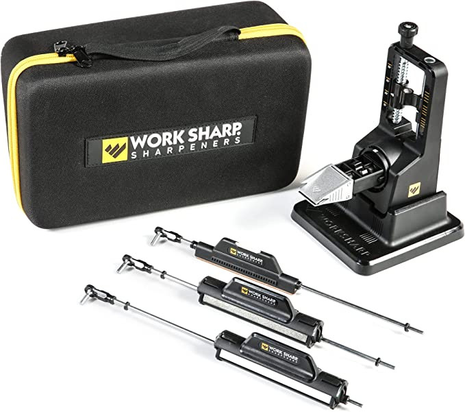 Work Sharp Precision Adjust Elite Knife Sharpener with Seven Different Grits + Carrying Case - WSBCHPAJ-ELT