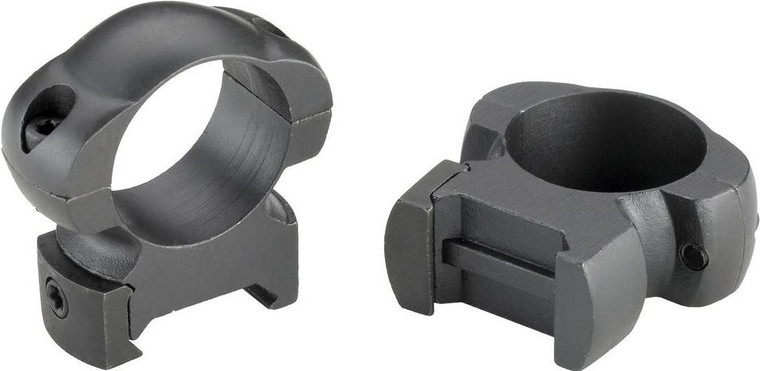 Weaver 49302 Gland Slam 1-Inch Steel Top-Mount Riflescope Rings, Medium Black