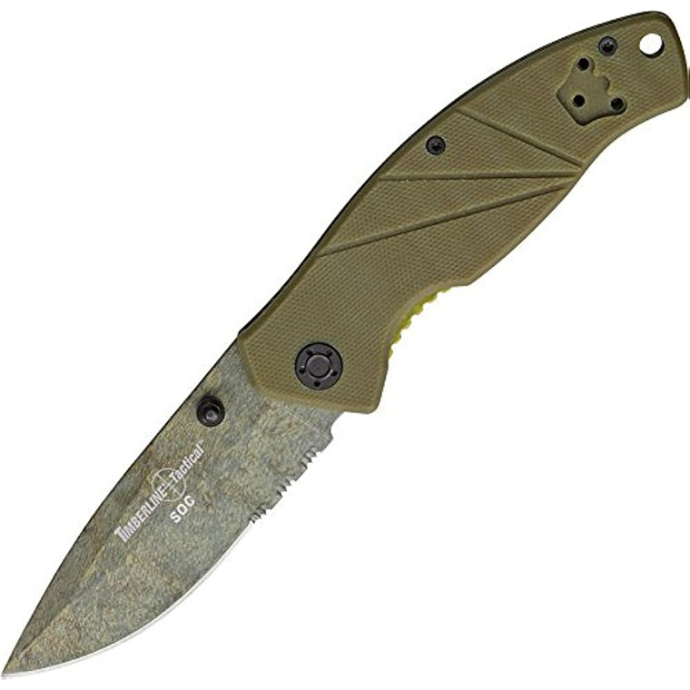 Timberline 4311 SOC Edge Folding Coyote Knife with Tan Handle