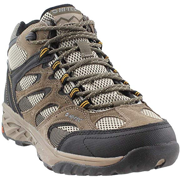 Hi-Tec Wild-Fire Mid I WP Wide Hiking Boots - Men's, Taupe/Dune/Core Gold