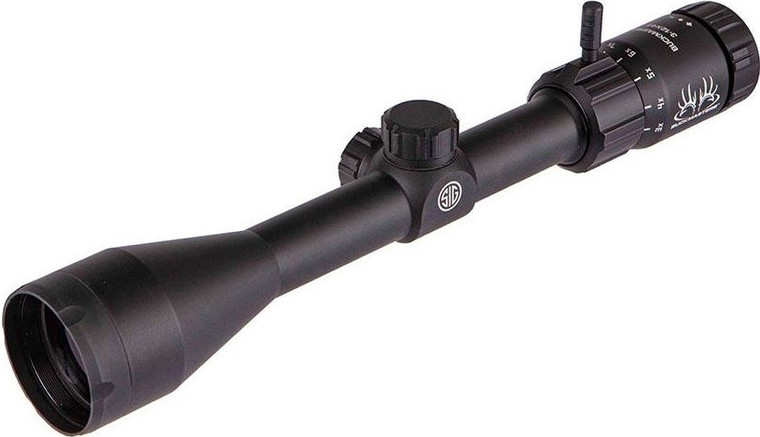 Sig Sauer Buckmasters 3-9x40mm 1" Tube Flip-Back Lens Riflescope, Black