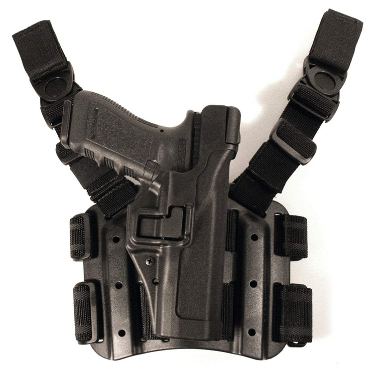 Blackhawk SERPA Level 3 Tactical Holster - Matte Finish - Left Hand.