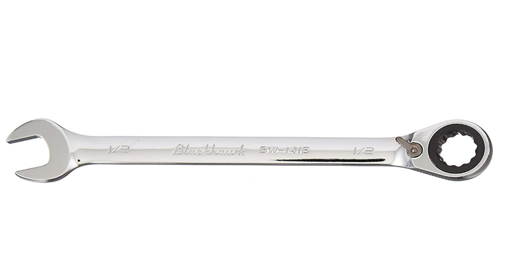 Stanley Proto BW-1416 12 Point Combination Reversible Ratcheting Wrench, 1/2-Inch, Full Polish Finish