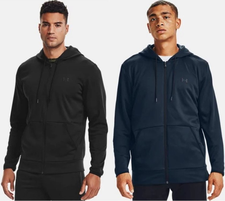 Under Armour Men's UA Armour Fleece Full Zip Hoodie Sweatshirt, Small - 1357110