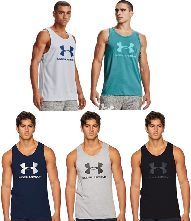 Under Armour Men's UA Sportstyle Logo Tank Top Athletic Shirt - 1329589