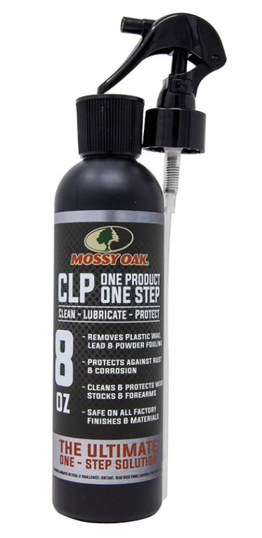Mossy Oak Gun Oil, All-in-One Cleaner, Lube, Protect CLP, 8 oz. w/ Trigger 2496