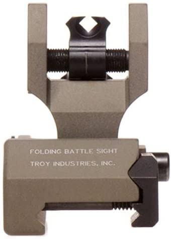 Troy Industries Folding Di-Optic Aperture Tritium Battle Sight Rear (Flat Dark Earth)