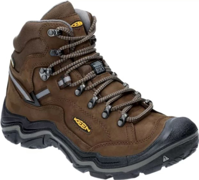 Keen Durand II B1020218 Men's Mid Waterproof Hiking Boots, Cascade Brown/Gargoyle