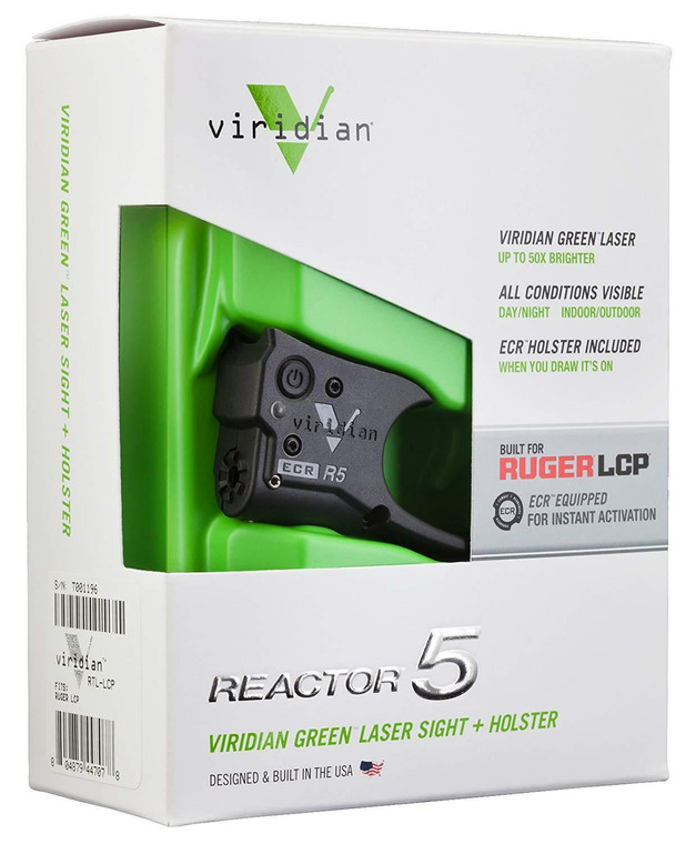 VIRIDIAN WEAPON TECHNOLOGIES, Reactor TL Gen II Tactical Light, Sig Sauer P238 and P938 with ECR Instant On Holster, Bla