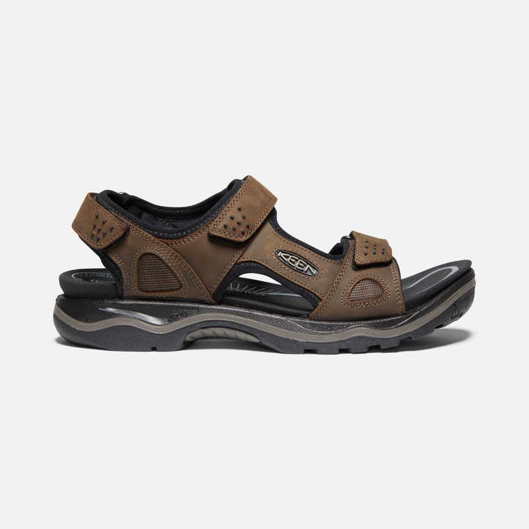KEEN Men's, Rialto Point Sandal Dark Earth/Black