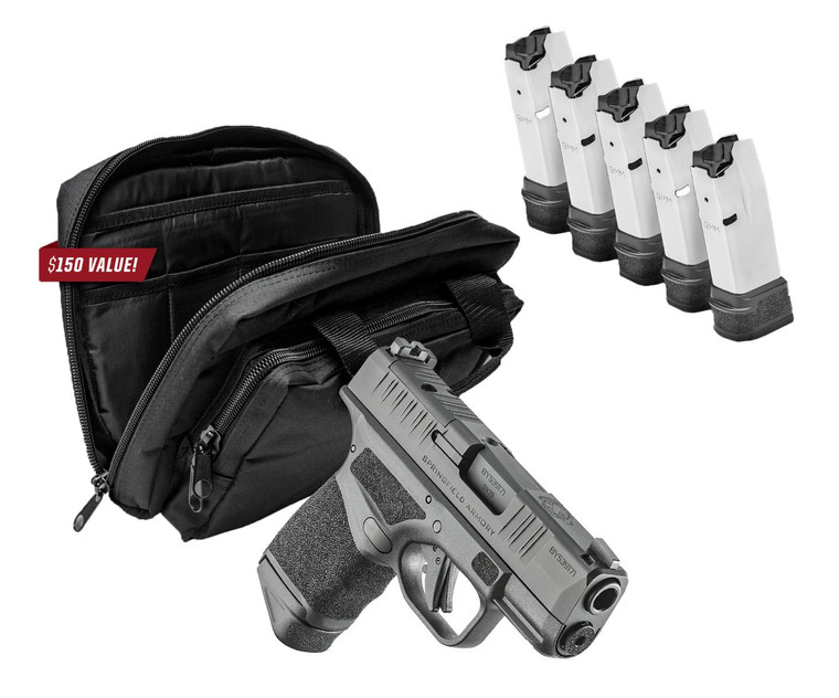 Springfield Hellcat OSP 9mm 3" Pistol Gear Up 5 Magazines