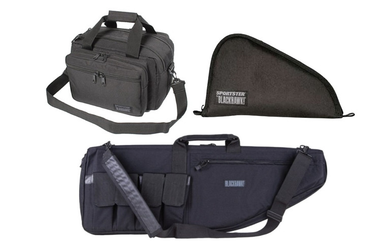 BLACKHAWK RANGE DAY - 3 BAG PACKAGE DEAL: ONE RIFLE, RANGE, & PISTOL BAG