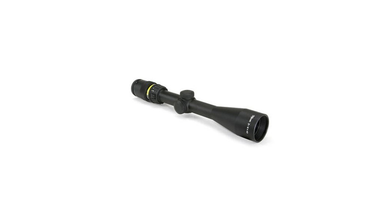 Trijicon 200004 AccuPoint  Black Hardcoat Anodized 39x40mm 1 Tube Illuminated MilDot Crosshair wAmber Dot Reticle