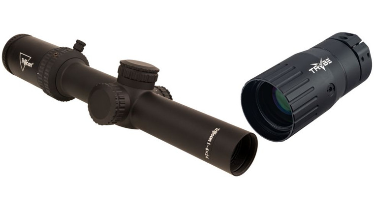 Trijicon 2900011 Credo  Matte Black 14x24mm 30mm Tube LED Illuminated Red MRAD Ranging Reticle