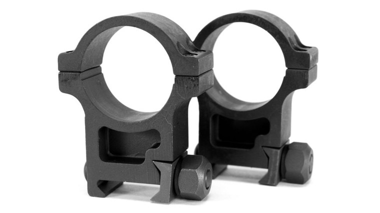 Trijicon AC22014 Scope Ring Set  Picatinny Rail Extra High 30mm Tube Black Parkerized Steel
