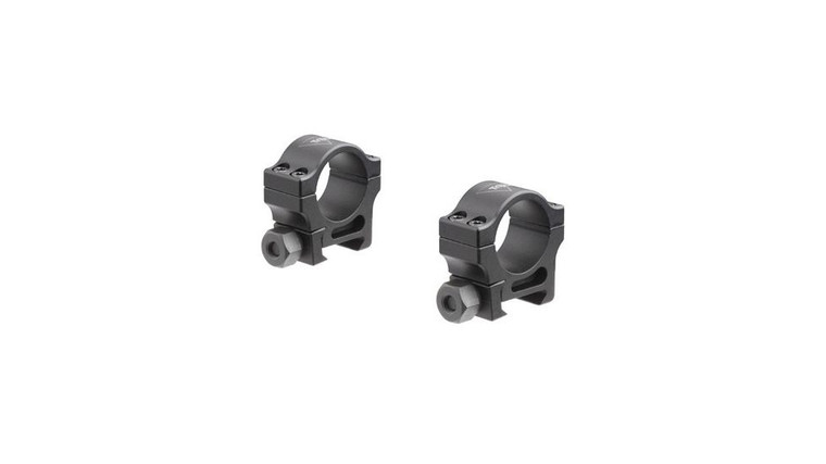 Trijicon AC22006 Scope Ring Set  Picatinny Rail Extra High 1 Tube Black Hardcoat Anodized Aluminum