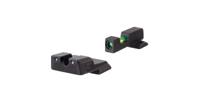 Trijicon 601110 DI Night Sight Set SW MP Shield Shield M2.0 40459MM TritiumFiber Optic Green Front Green Rear Black Frame Excludes MP Shield EZ Models