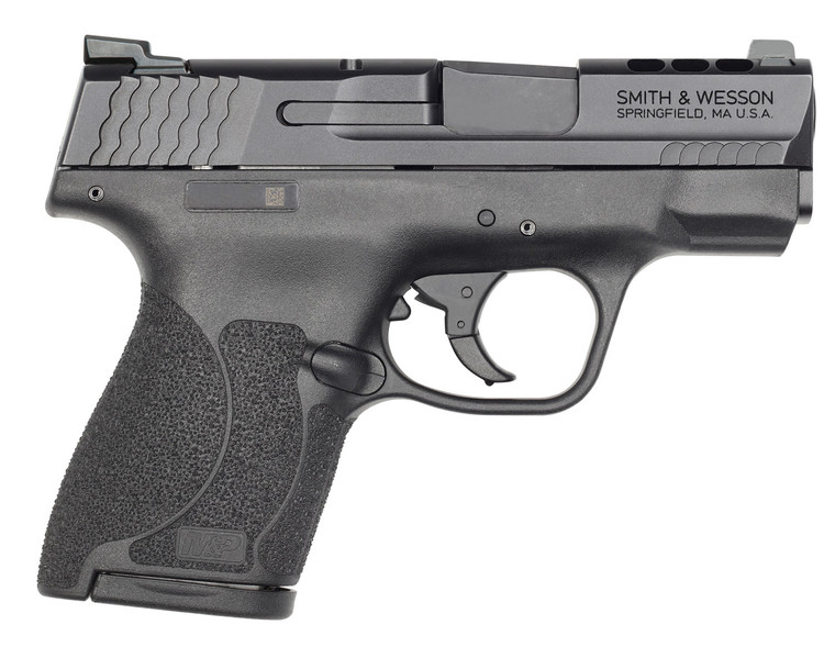 Smith  Wesson 11870 Performance Center MP Shield M2.0 40 SW 3.10 6171 Black Black Armornite Stainless Steel Slide Black Polymer Grip