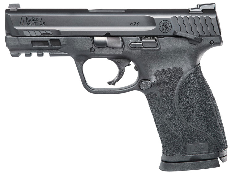 Smith  Wesson 12105 MP M2.0 Compact Striker Fire 45 ACP 4 Barrel 101 Black Polymer Frame With Picatinny Acc. Rail Black Armornite Stainless Steel Slide Manual Safety