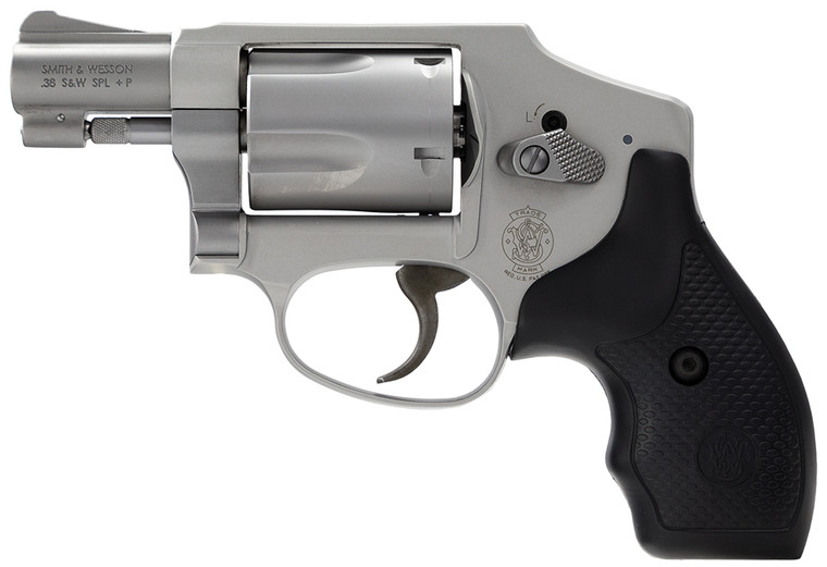 Smith  Wesson 163810 Model 642 Airweight 38 SW Spl P Stainless Steel 1.88 Barrel  5rd Cylinder Matte Silver Aluminum Alloy JFrame Polymer Grip Internal Lock