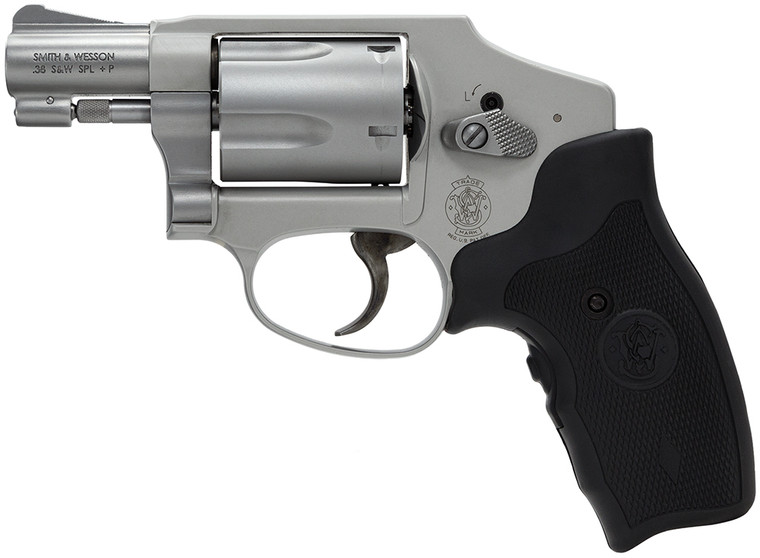 Smith  Wesson 163811 Model 642 Airweight 38 Special  P Stainless Steel 1.88 Barrel  5rd Cylinder Matte Silver Aluminum Alloy JFrame Includes Crimson Trace LG305 Lasergrip