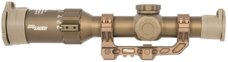 Sig Sauer  SOT61DVO Tango6T DVO Flat Dark Earth 1-6x 24mm 30mm Tube Illuminated DWLR-556 Reticle