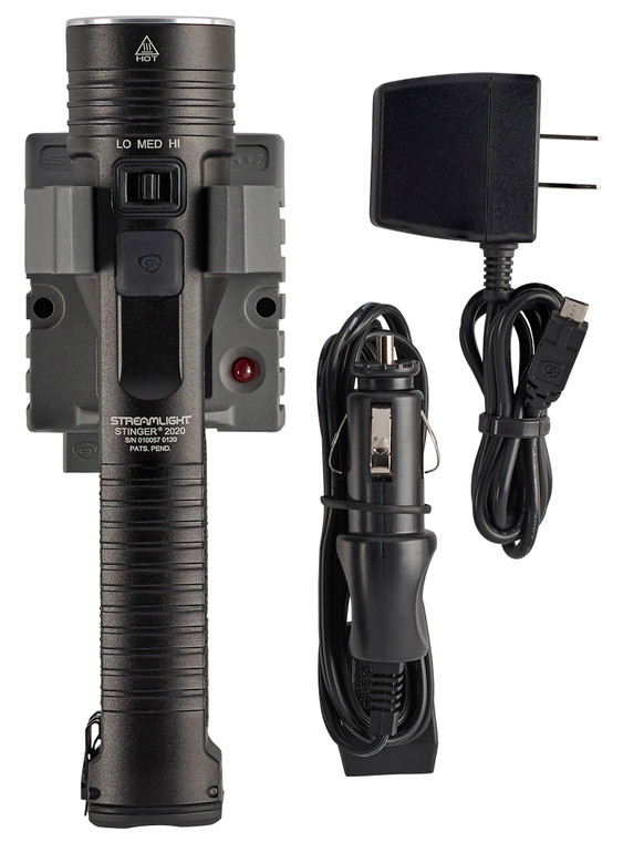 Streamlight Stinger 2020 Rechargeable LED Flashlight, 2000 Lumens, Black