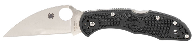 Spyderco C11FPWCBK Delica 4 VG10 SS Lightweight 2.87 Folding - Wharncliffe Plain