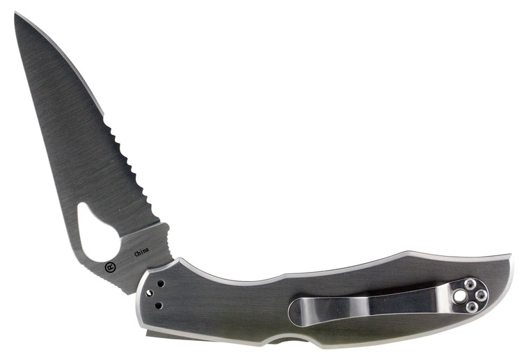 Spyderco BY03PS2 Byrd Cara Cara 2 8Cr13MoV SS 3.75 Folding - Drop Point Part Serrated