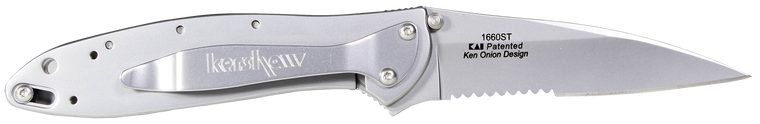 Kershaw 1660ST Leek  3 Folding - Drop Point - Part Serrated