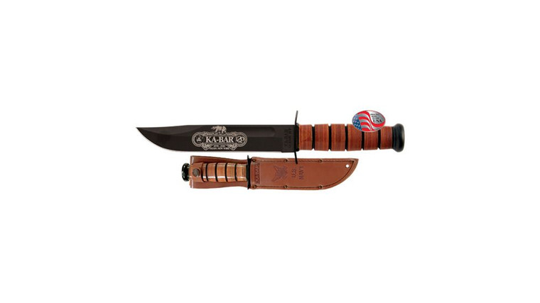 KA-BAR 120TH ANNIVERSARY, USN - ENGRAVED Clam Pack