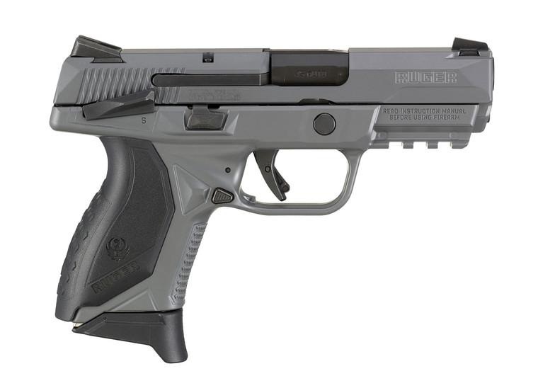 Ruger American Compact 45 ACP 3" Barrel, Gray Cerakote, Black Wraparound Ergonomic Grip Pistol - 7Rd
