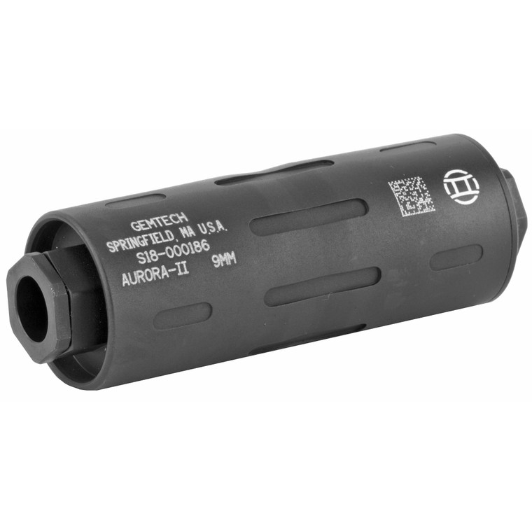 GEMTECH AURORA II 9MM BLACK  SUPPRESSOR