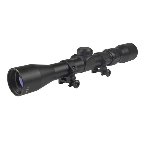 TRUGLO BUCKLINE 4X32MM FIXED PARALLAX MATTE BLACK RIFLE SCOPE TUBE