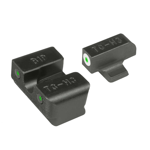 TRUGLO TRIT PRO WALTHER CCP WHITE HANDGUN NIGHT SIGHTS SET
