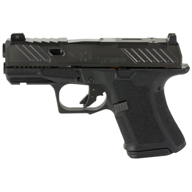 Shadow Systems CR920 Elite 9mm Sub-Compact Pistol With 3.4" Spiral Fluted Barrel and Front Night Sight, 3 Magazines