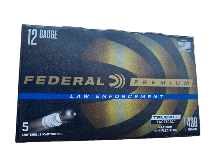 Federal Law Enforcement 12 Gauge Ammo 2-3/4" Tactical TruBall Rifled Slug Low Recoil