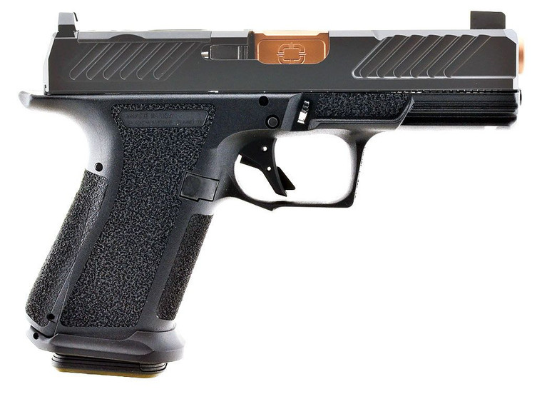 SHADOW SYSTEMS MR920 COMBAT 9MM PISTOL BLACK, BRONZE TI BARREL OPTIC READY